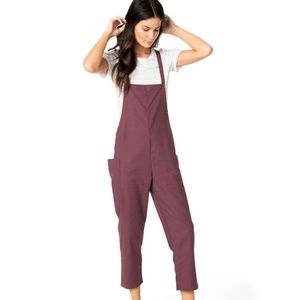 Burgundy Coveralls